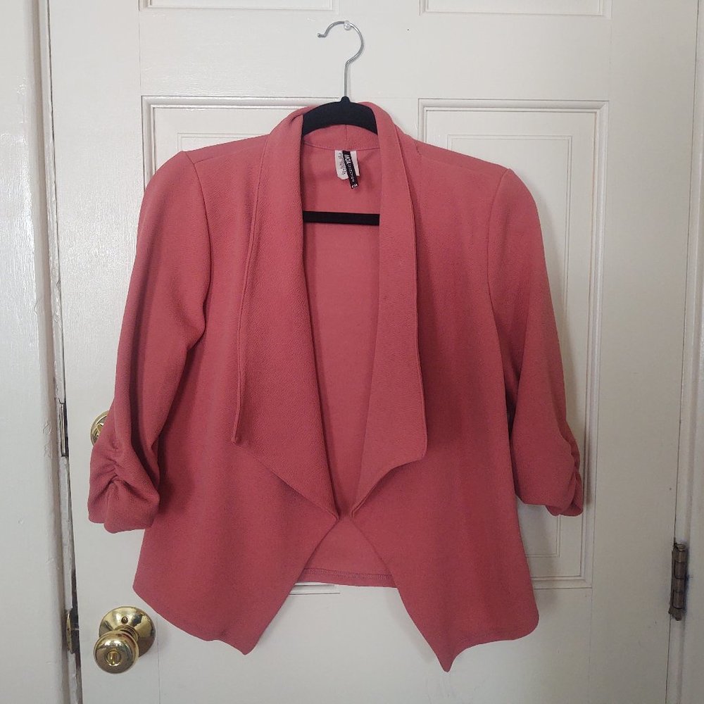 🆓 BOGO! 🆓 EUC Pink Open Blazer (S)